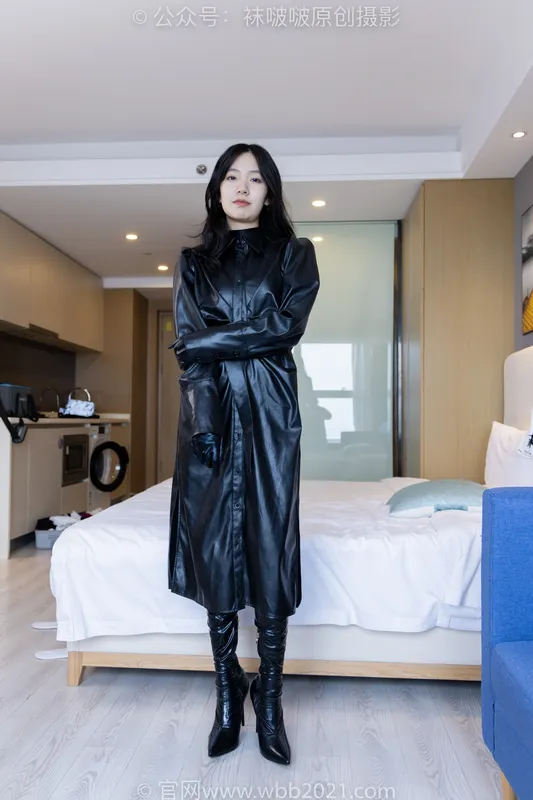 [BoBoSocks袜啵啵] NO.474 小甜豆-高跟长靴、黑丝（脚尖微加固款）、皮衣连体衣裤里丝（花絮版） - BoBoSocks袜啵啵